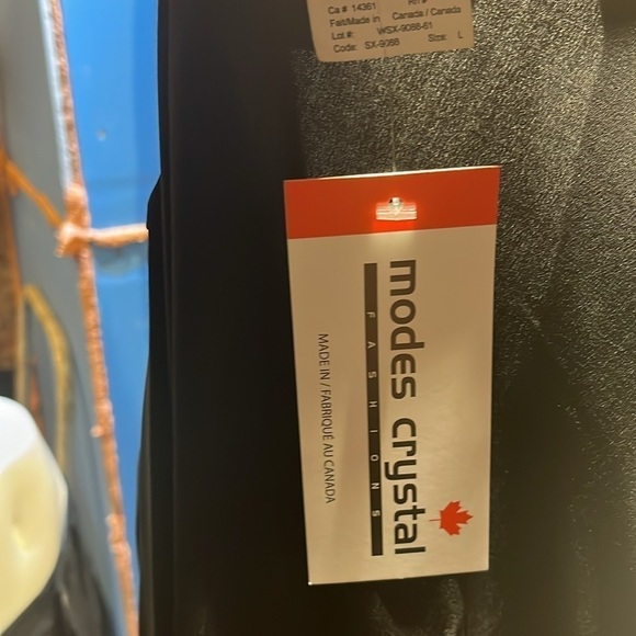 black suit jacket lightweight thin shoulder pads nwt - Picture 6 of 6